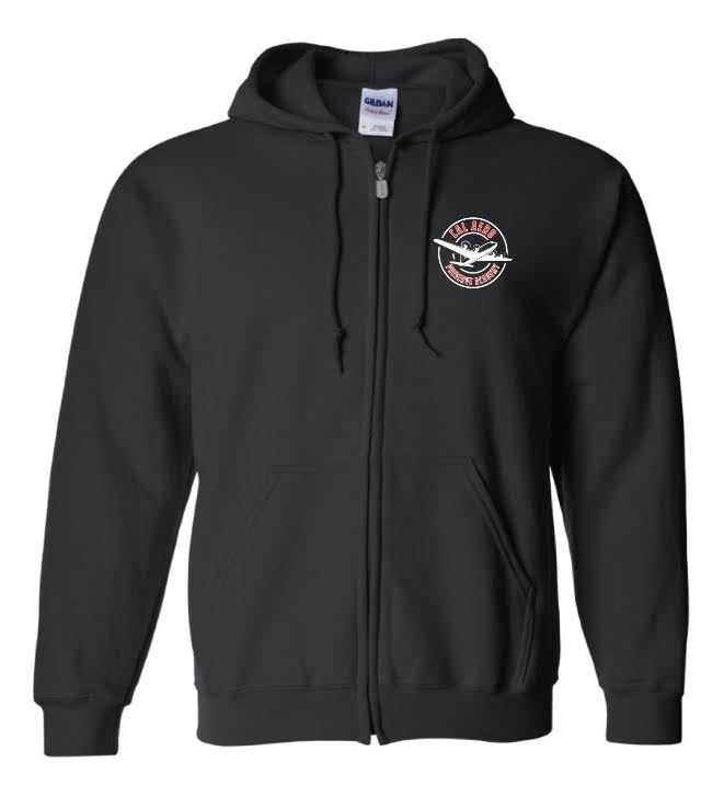 Black Hoodie zip-up front